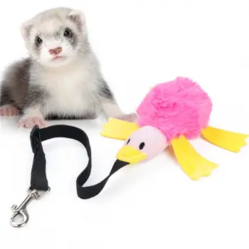 

Pet Bungee Ferret Plush Duck Durable Elastic Rope Teeth Cleaning Chew Interactive Exercise Toy