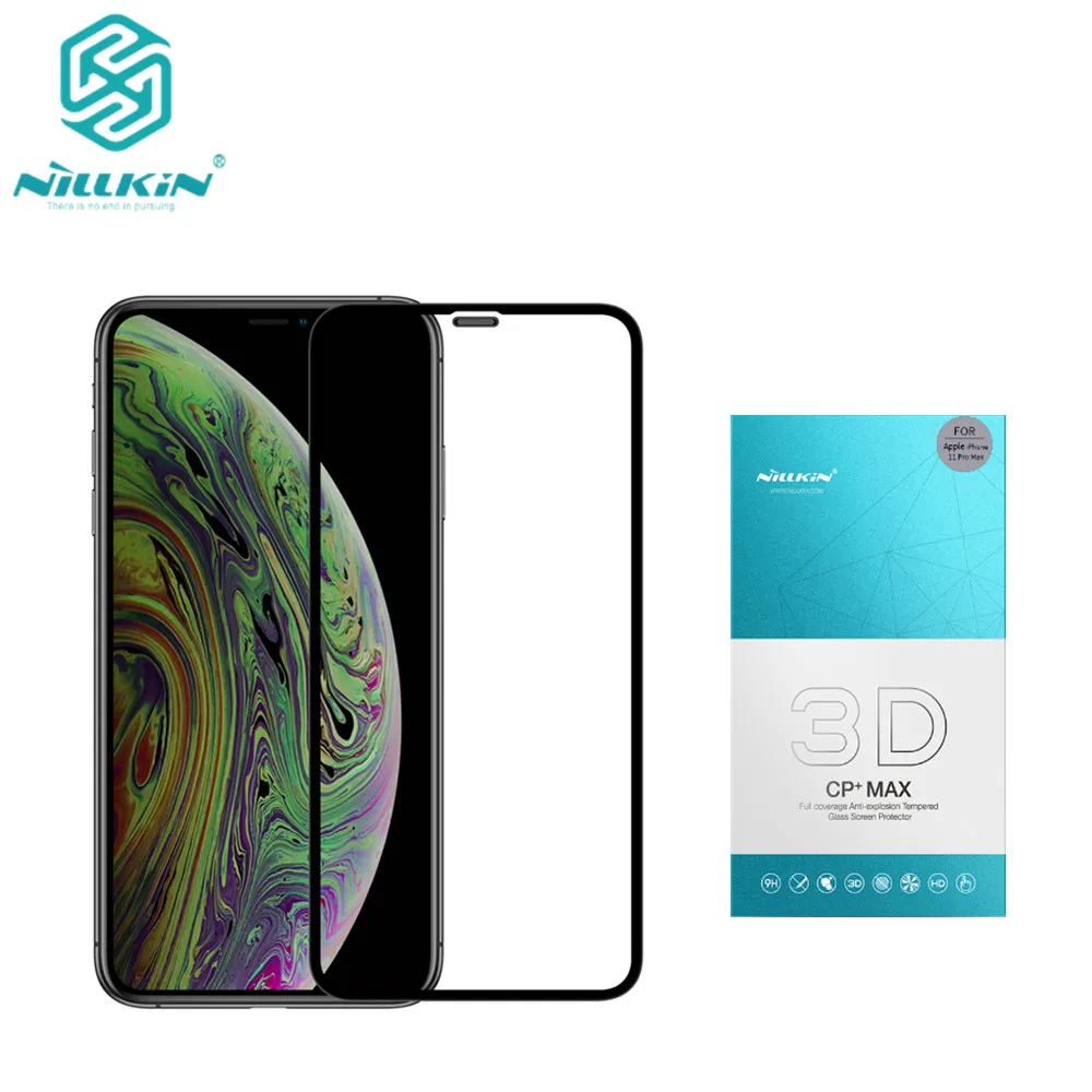 NILLKIN Amazing 3D CP+ MAX полное покрытие нанометр Анти-взрыв 9H Закаленное стекло протектор экрана для iphone 11 pro max