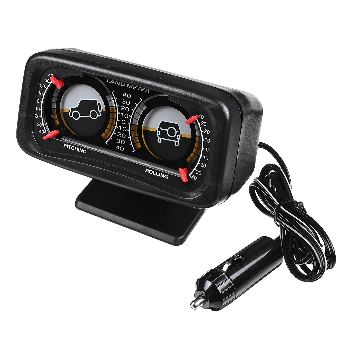 12V автомобильный угол наклона с двумя панелями подсветки Инклинометр для компаса