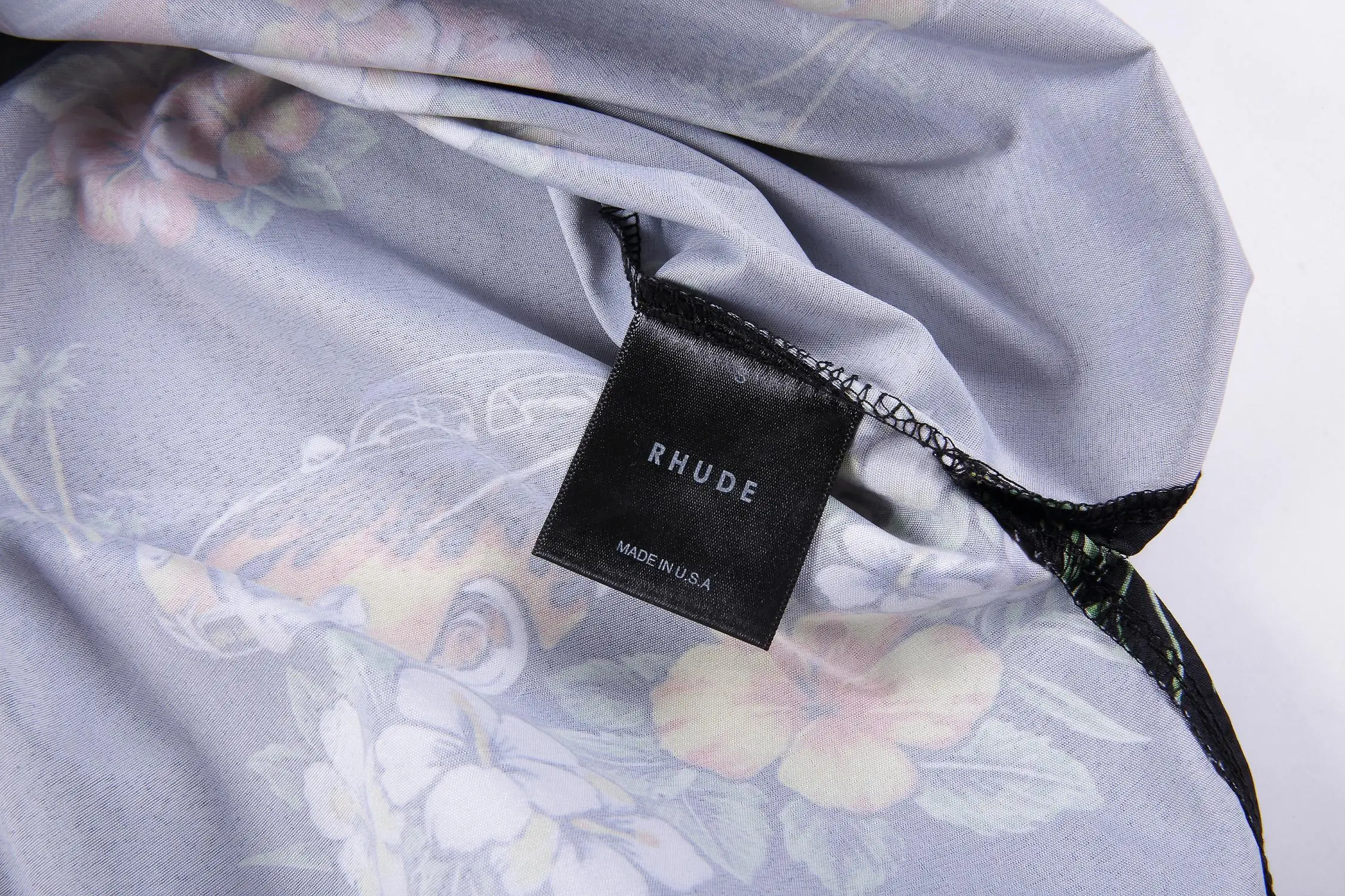 19SS RHUDE рубашка 1:1 Топ Версия RHUDE футболки для мужчин женщин Гавайская уличная хип хоп Повседневная футболка с коротким рукавом