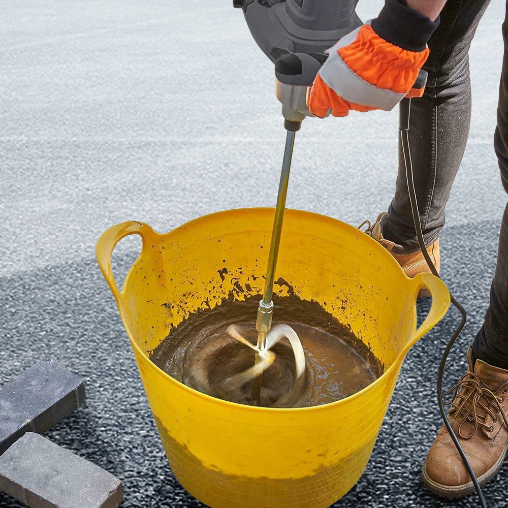 1600W 6 Speed Paddle Electric Mixer Stirrer Handheld Plaster Mortar Coating Mixer Industrial Mortar Mixer For Concrete Cement