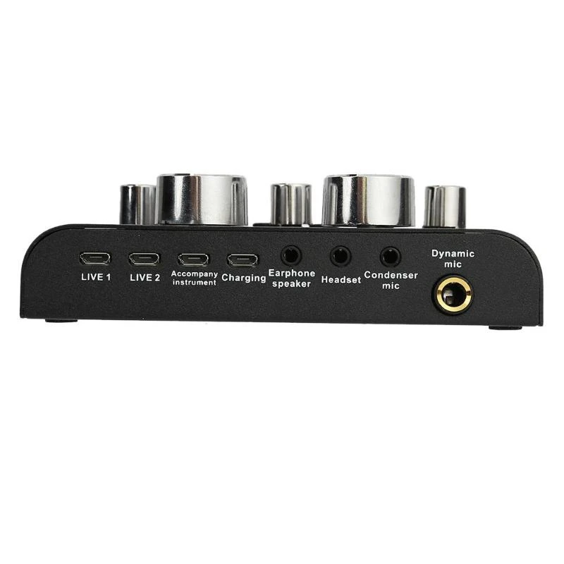 V8 мобильный телефон Микрофон Live Usb внешняя звуковая карта для мобильного компьютера аудио интерфейс звуковая карта