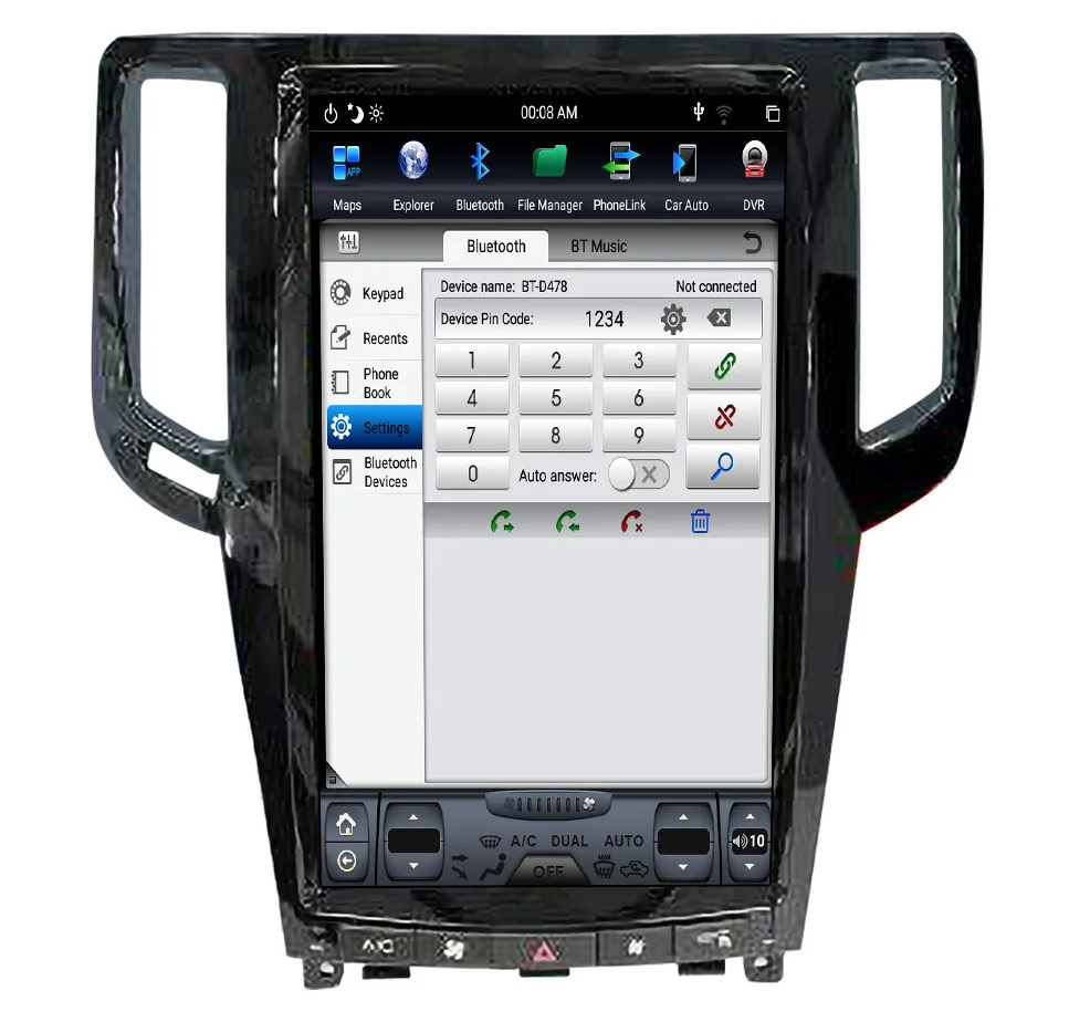 

13.6" tesla style vertical screen android 8.1 Six core Car GPS radio Navigation for Infiniti G37 G35 G25 2007-2015