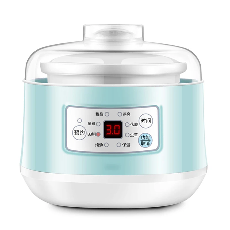 

0.7L Multi Cookers Baby Porridge Electric Rice Cooker Ceramic Thermal Insulation Automatic Food Container Warmer Cooking Pot