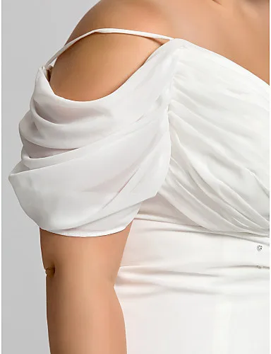 Erosebridal размера плюс женские длинные белые вечерние платья для женщин длинное вечернее элегантное платье