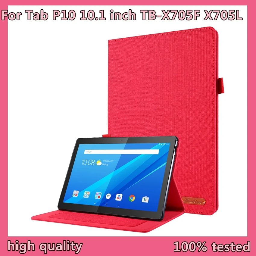 

New For Tablet Case For Lenovo Tab P10 10.1 inch TB-X705F X705L Smart Cover For Tab P10 TB-X705 Stand Case Fundas