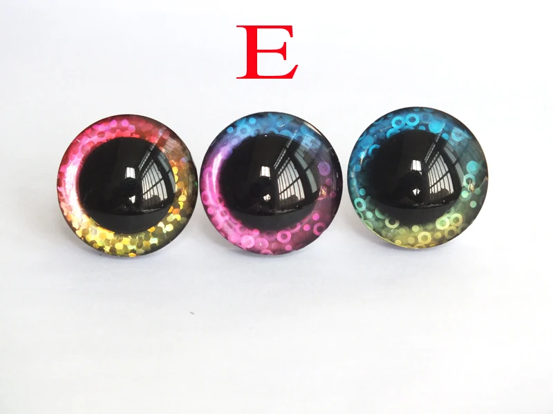 20pcs 14/16/18/20/25/30/35/40mm 3D doll eyes toy safety eyes + fabric + washer diy plush doll doll accessories plush doll accessories doll eyes doll eyewear accessories glass doll eyes doll eyelashes