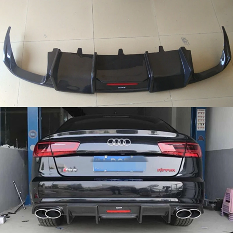 

A6 C7 S6 Carbon Fiber rear bumper diffuser rear lip for Audi A6 S6 Car body kit 12-16
