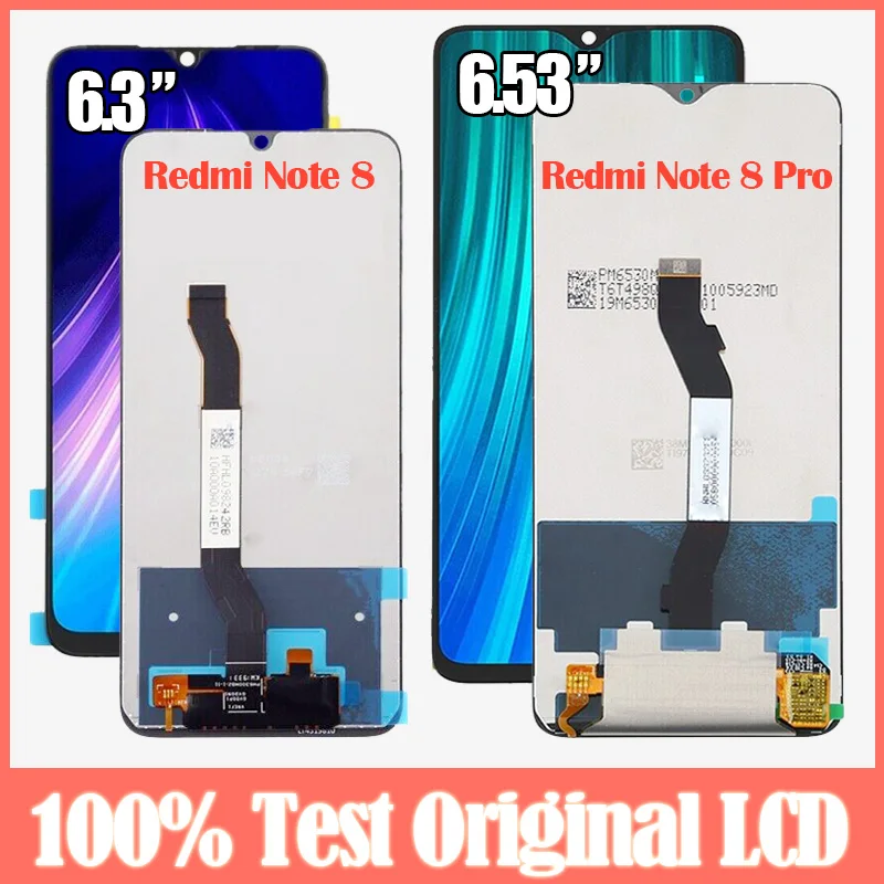 Дисплей для Xiaomi Redmi Note 8 Pro lcd note8 pro M1906G7I+ Замена сенсорного экрана для Redmi Note 8 lcd M1908C3JH дигитайзер
