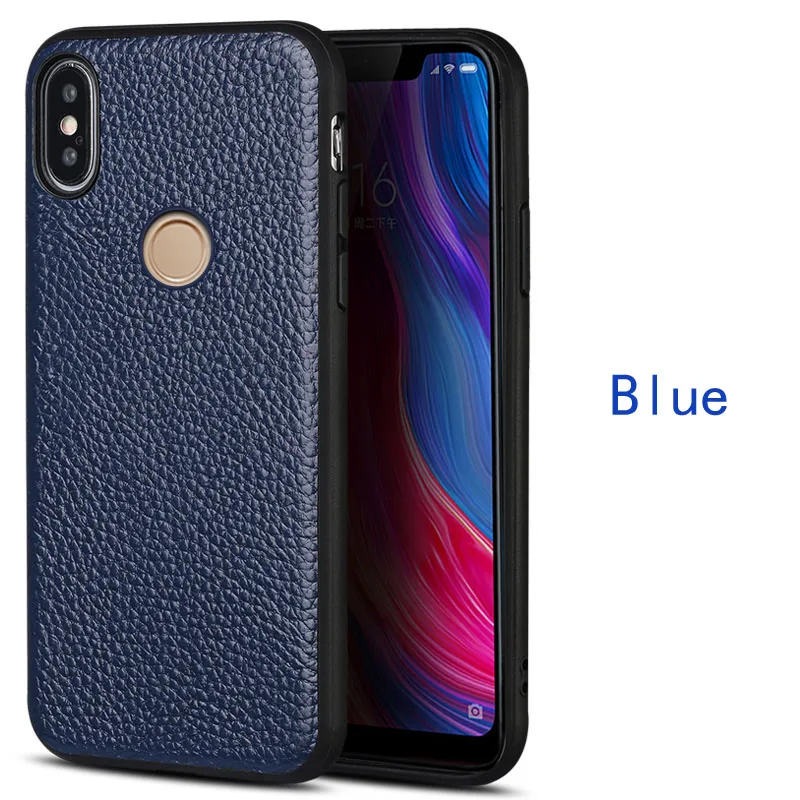 Чехол для телефона для Xiaomi mi 8 9se 9T A1 A2 A3 lite чехол для Max 3 mi x 2s 3 с зернистой текстурой для Samsung Note 5, 6, 7, Pro крышка - Цвет: Blue