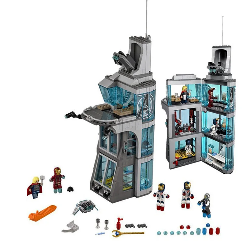 Comprar Marvel 511 Uds Star Wars Surprise superhéroe Iron Man ataque vengadores Torre modelo bloques de construcción compatibles Legoinglys Starwars