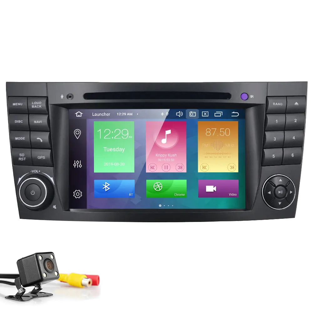 Camera4 DSP ips 4G 64G Android 9,0 2 din Автомобильный dvd-плеер для Mercedes Benz e-класс W211 E200 E220 E300 E350 E240 E270 E280 CLS класс W219 - Цвет: Camera4