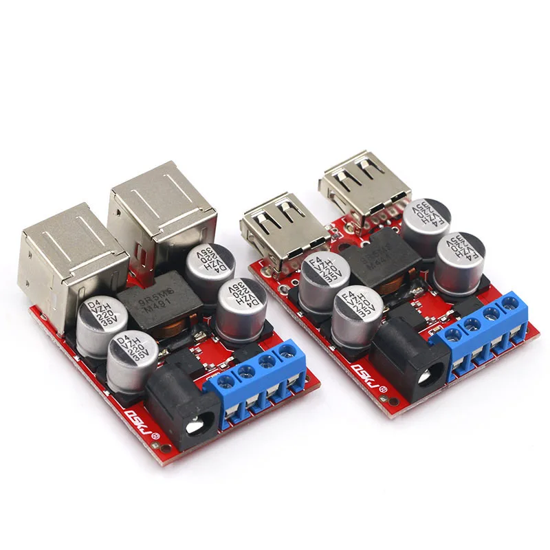 DC автомобиля зарядная плата 8V 35V 5V 8A Питание модуль разгерметизации 4 порта USB