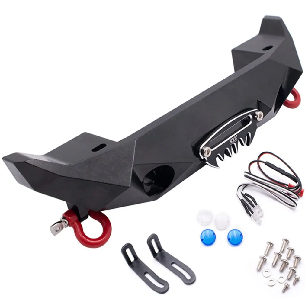 

KYX Racing CNC Alloy Front Bumper Anti-collision Upgrades Parts for Wrangler RC Crawler Car Accessories