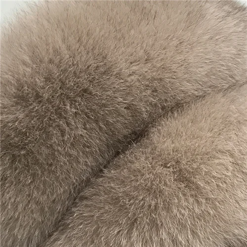 Khaki MAOMAOFUR пальто из натурального Лисьего меха женская зимняя куртка из натурального меха короткий стиль пальто с длинными рукавами с воротником Женская Натуральная меховая шуба - Цвет: Khaki