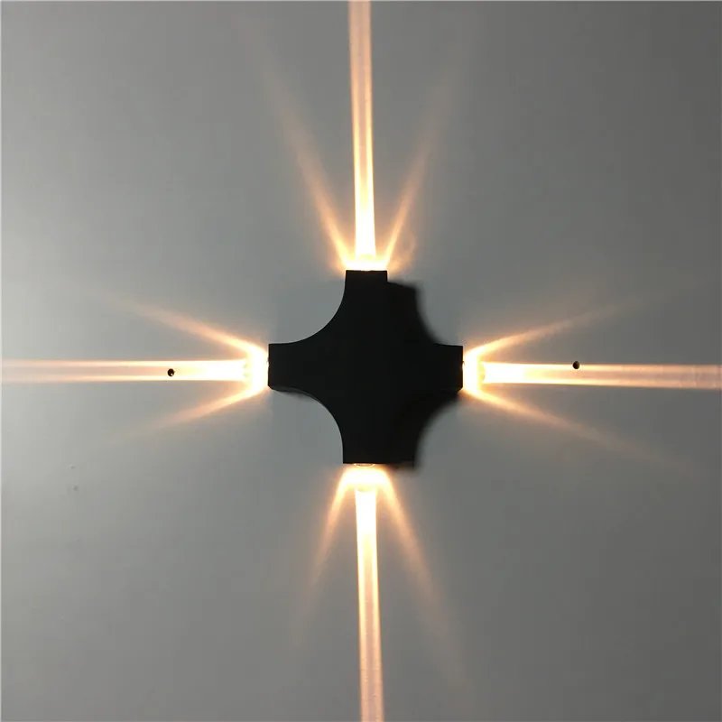 Led Cross Starlight водонепроницаемые Настенные светильники в помещении и на открытом воздухе общие наружные настенные балконные настенные декоративные светильники 4 Вт