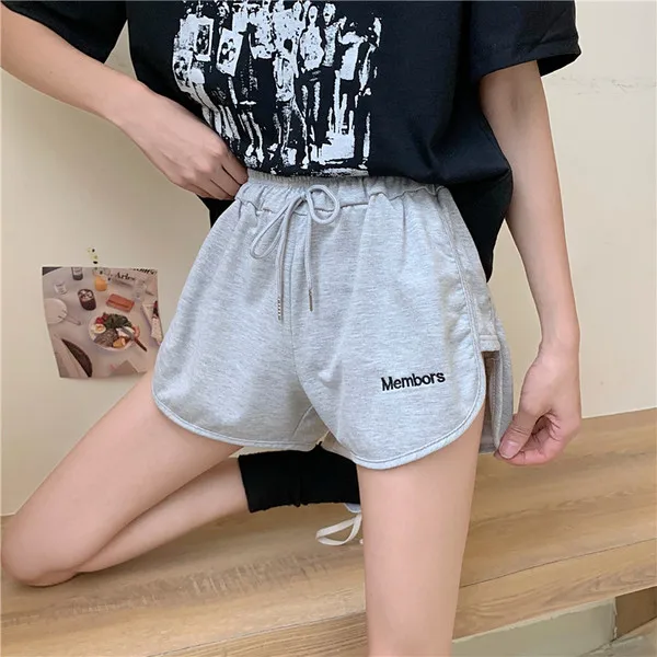 

High Waist Solid Vintage Shorts Women Casual Harajuku Straight Summer Shorts for Joggers Women Sport Shorts for Women Running
