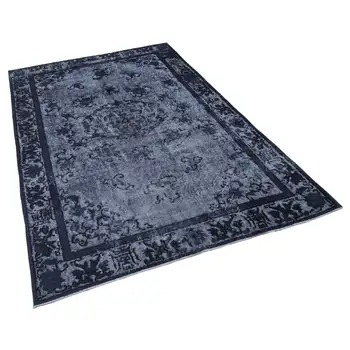 

166x262 Cm Grey Handmade Over Dyed Rug-5x9 Ft