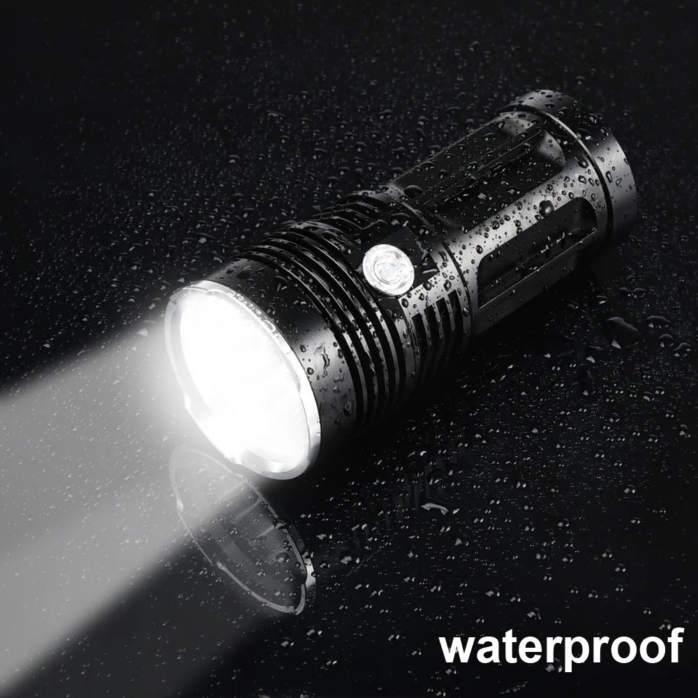 Bicycle front light Powerful LED Flashlight 3XHP70 Torch Waterproof Lamp Ultra Bright for Fishing Camping Cycling #1c15 (9)