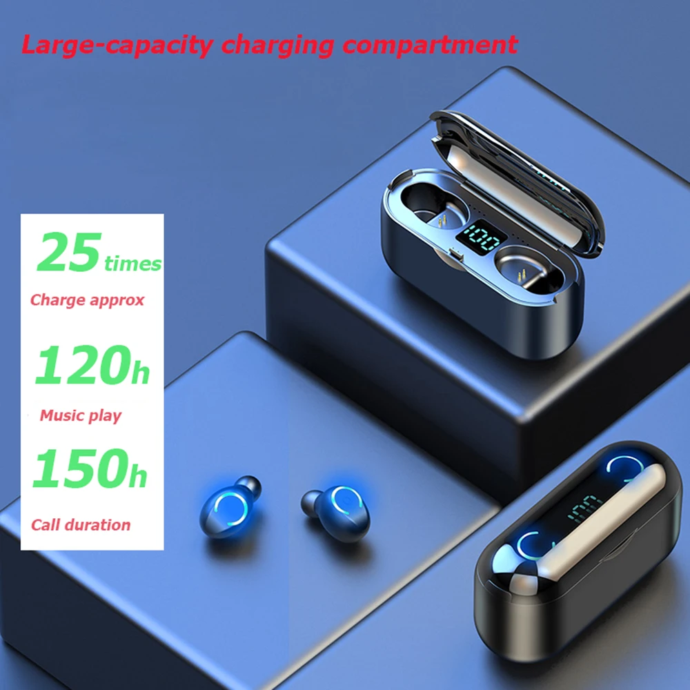 TWS беспроводные bluetooth-наушники с шумоподавлением, bluetooth-гарнитура/деловые автомобильные/Офисные/спортивные bluetooth-наушники