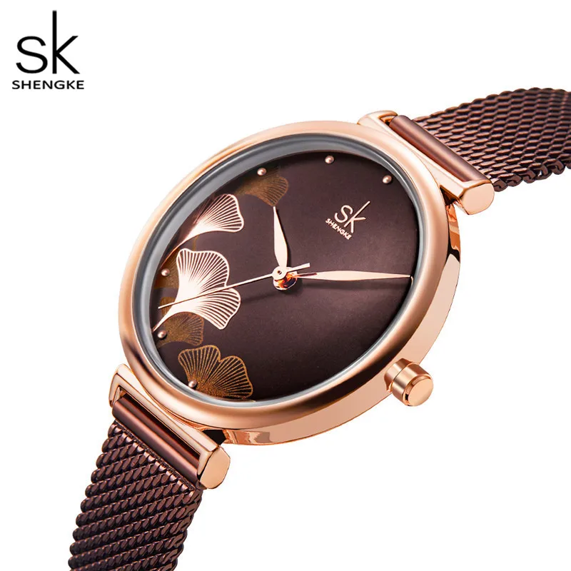 sk shengke K0119L women's silver watch with square face – iluwatch.com