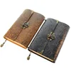 Embossed Pattern Soft Leather Travel Notebook with Lock and Key Diary Notepad Paper for Business Sketching & Writing ► Photo 2/5