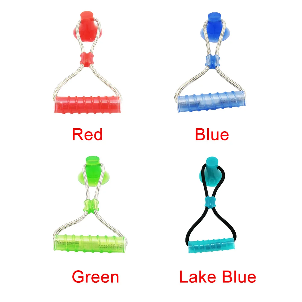 Elastic Training Non Toxic Teeth Cleaning With Suction Cup Pet Dog Garden Home TPR Rubber Multifunctional Chew Toy Molar Stick