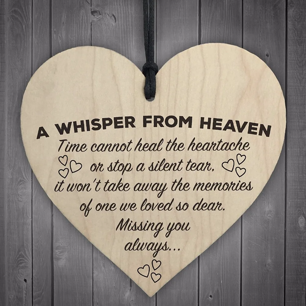2-Meijiafei-A-Whisper-From-Heaven-Wooden-Hanging-Heart-Memorial-Plaque-Shabby-Chic-Sign