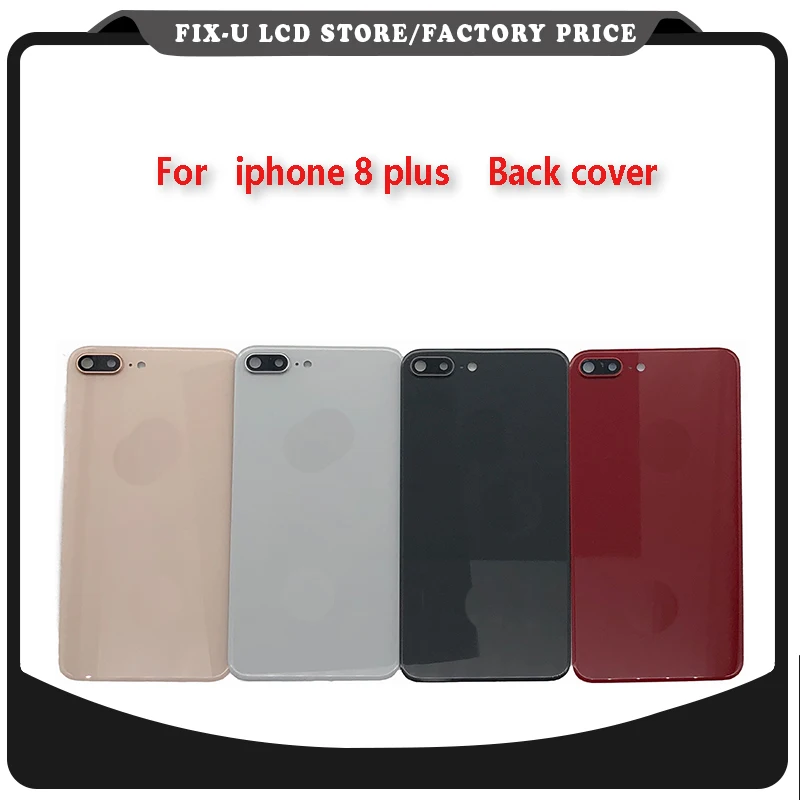 Высокое качество большое отверстие заднее стекло запасные части для iPhone 8 8plus