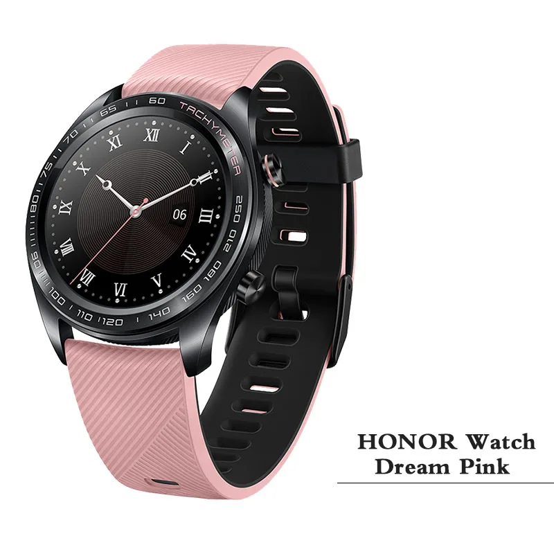 Original Huawei Honor Watch Magic Outdoor SmartWatch Sleek Slim Long Battery Life Support GPS NFC Coach Amoled Honor watch dream - Цвет: Pink