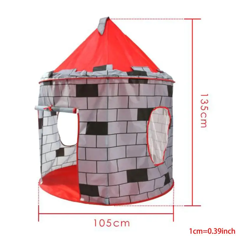 

Free shipping Red Castle Quick Assemble Play Tent for Kids - Pop Up Design Easy Assemble Includes Handy Storage Bag