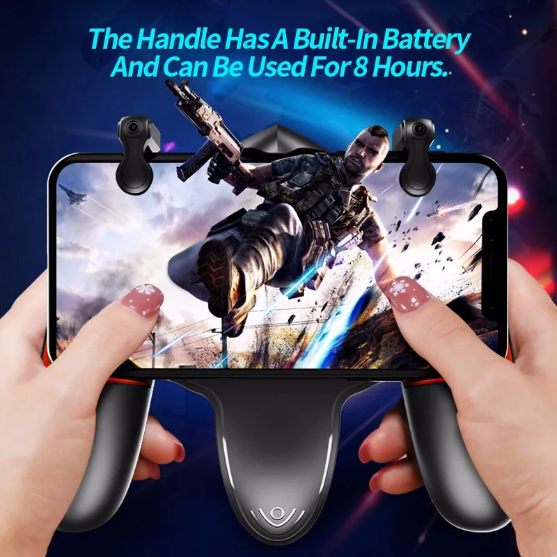 AMS-for PUBG Game Controller Gamepad Trigger Button Cooling Fan Joystick for IOS Android Phone