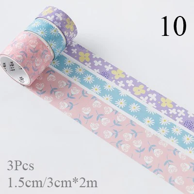 10 3 шт./кор. мультфильм печати лента Washi фрукты клейкой ленты DIY декоративная клейкая лента для дневник в стиле Скрапбукинг фото альбом декор - Цвет: 10