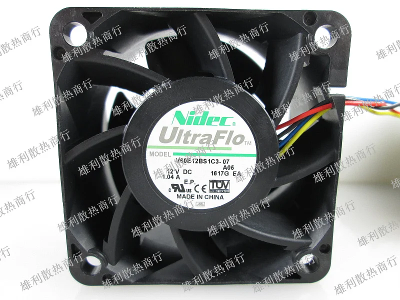 

1PCS NEW V60E12BS1C3-07 12V 1.04A 6CM 6038 59Y4849 N24529G Motor protection cooling fan Original