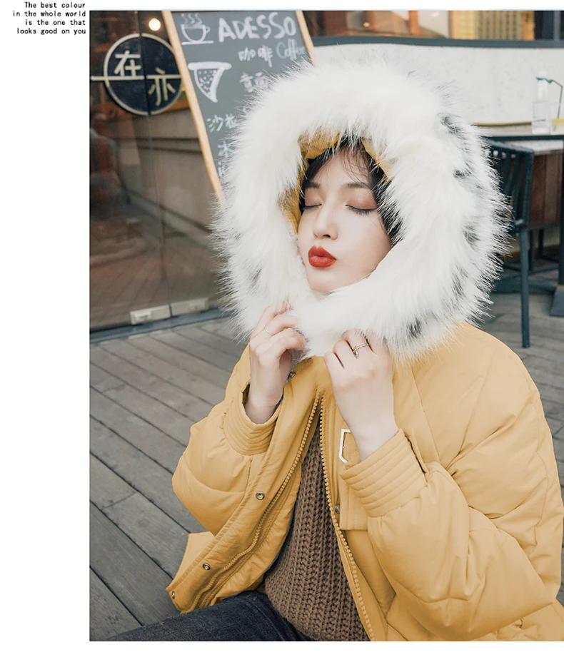 Длинные парки с искусственным мехом, Женская куртка-пуховик 2019, зимняя куртка для женщин, большие размеры, свободная Толстая теплая зимняя