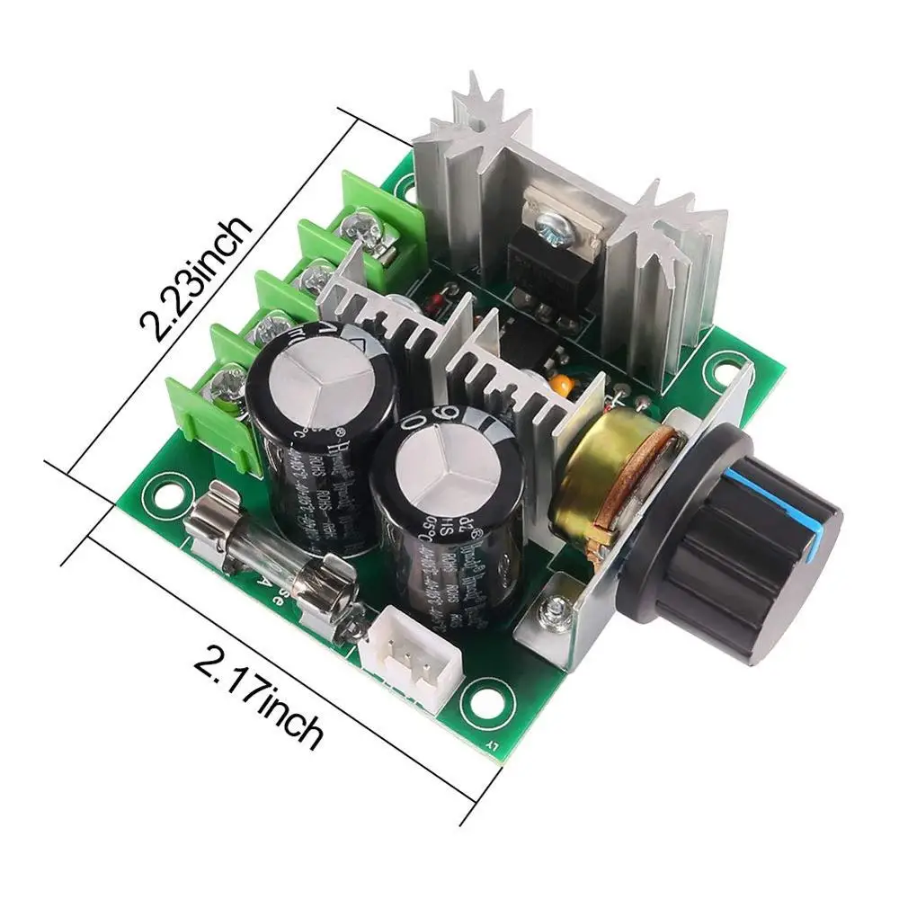 DC Motor Speed Controller Electric Motor Speed Controller Motor Speed Controller Voltage Regulator DC 12-40V 12V-40V 10A PWM Motor Speed Control Switch Controller Volt Regulator Dimmer