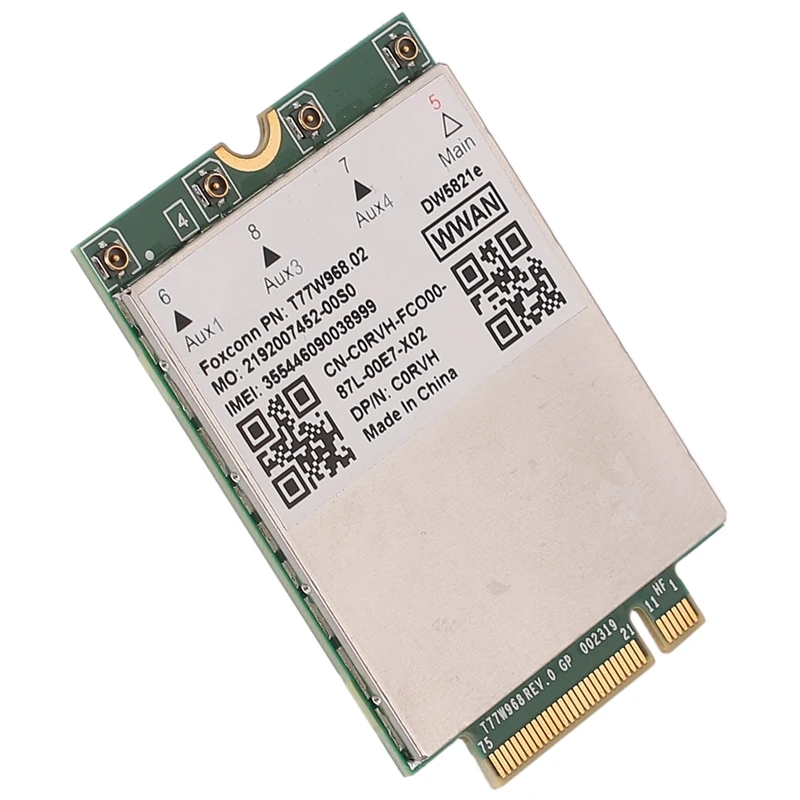 T77W968 DW5821E Snapdragon X20 LTE Cat16 1 Гбит/с FDD-LTE TDD-LTE 4G сим-карту для Dell 5420 5424 7424 ноутбук