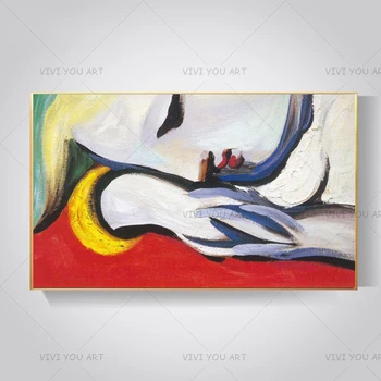 

Abstract Graceful Gentle Girl Oil Painting Canvas For Room Decor Modern 100% Handmade Plump Woman Picture Hand Painted Painting