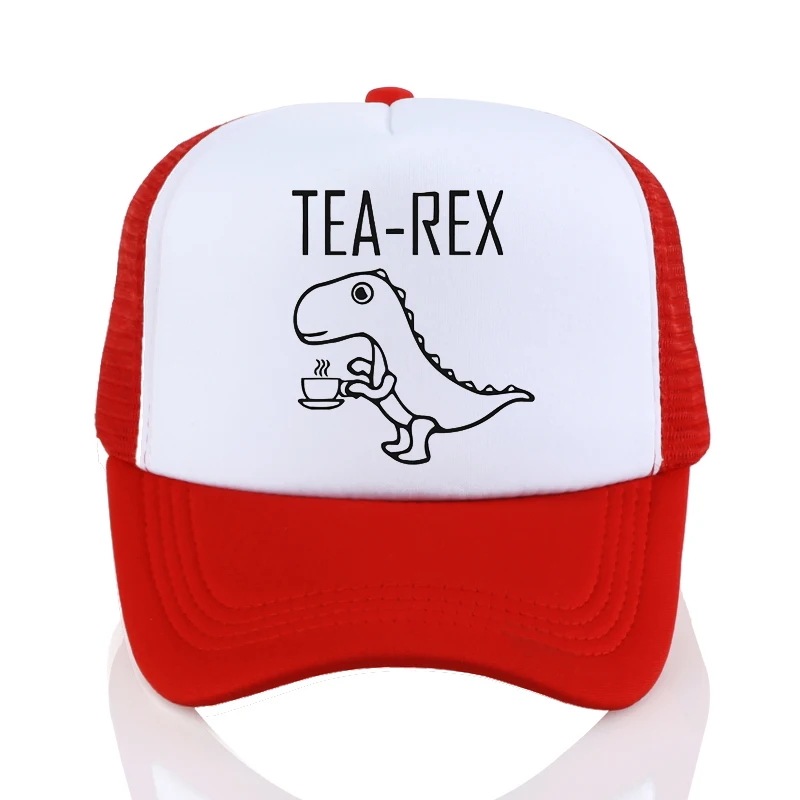 Бейсбольная кепка tea rex, забавная Кепка с изображением динозавра Юрского периода, кофейного напитка, новинка, хлопковая летняя крутая Кепка в стиле хип-хоп для мужчин и женщин - Цвет: Бежевый