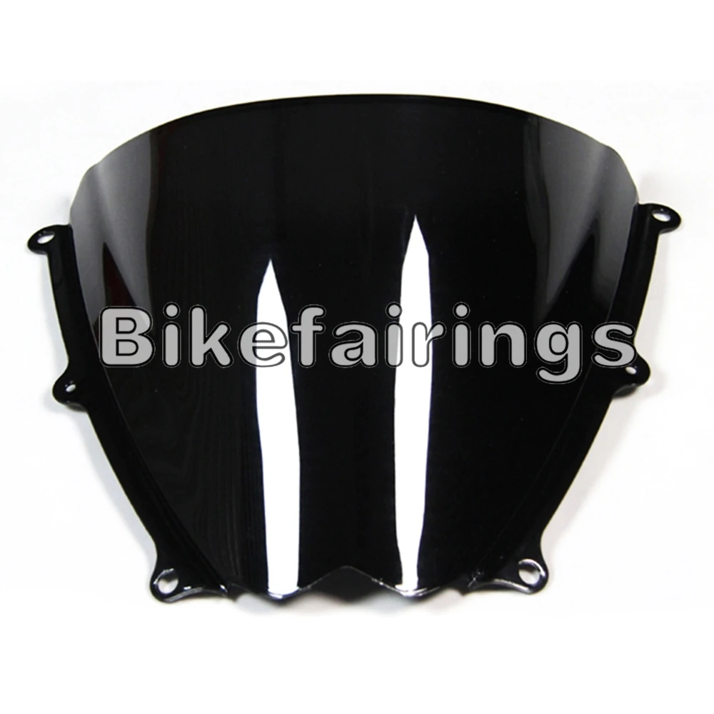 Обтекатели Double Bubble стиль Sportbike ветровое стекло для Suzuki GSXR1000 K7 2007 2008 аксессуары для мотоциклов ветровые стекла отражатель - Цвет: Black