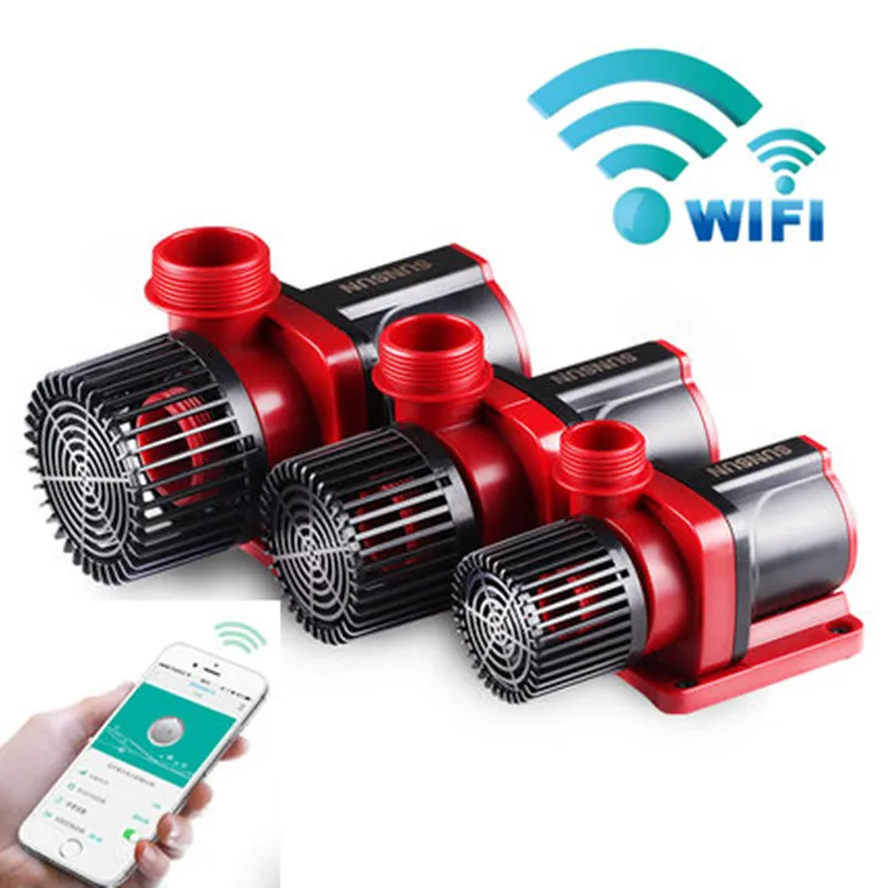 WI-FI 110 V-240 V SUNSUN частотно-регулируемый водяной насос JDP большой поток регулируемый Погружной насос аквариумный водный насос для резервуара насос отключения звука