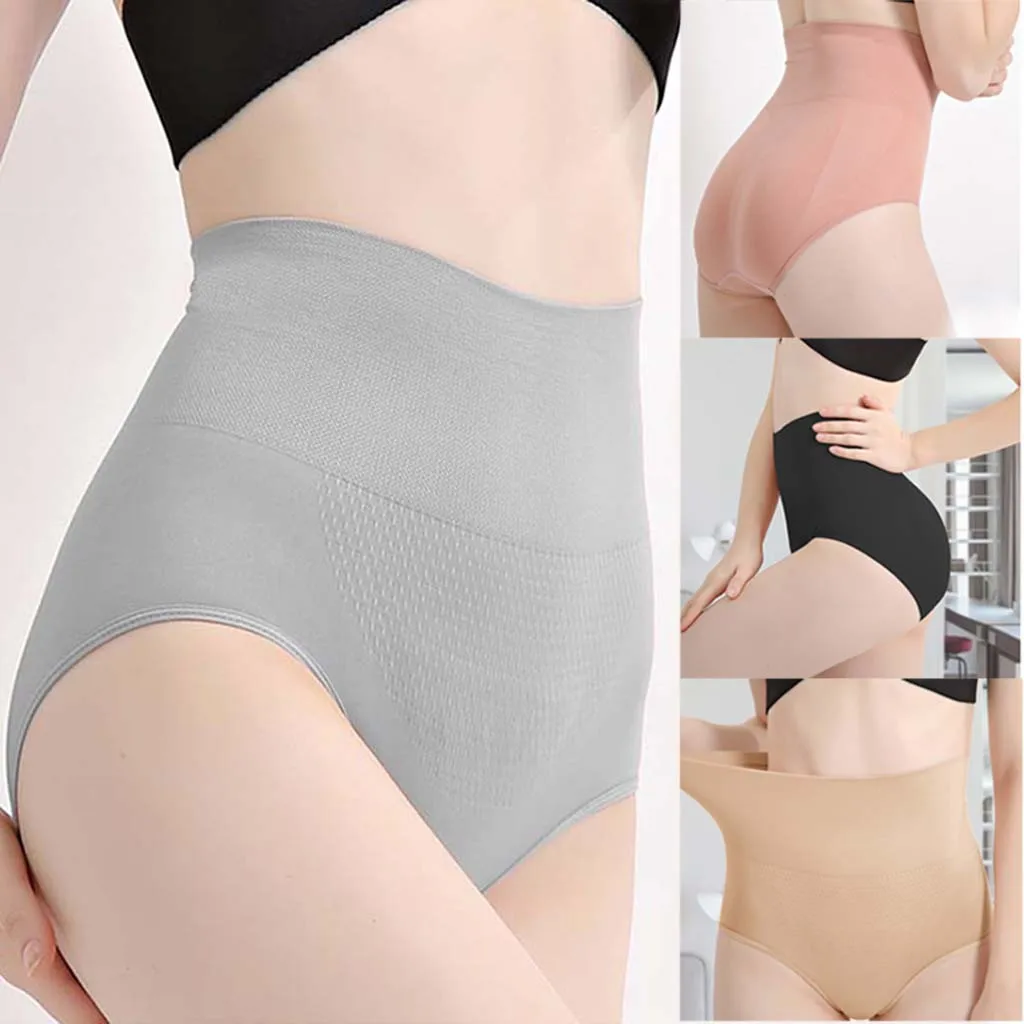 

Women Shapewear Shorts Brilliance High-Waist Panty Mid-Thigh Body Shaper Bodysui Shaper Body tight underwear Slimming fashion F1