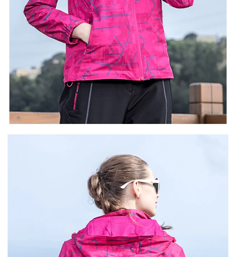 Men Women Quick Dry Hiking Jackets Waterproof Windproof Outdoor Jackets Camping Trekking Climbing Male&Female Jacket Large Size