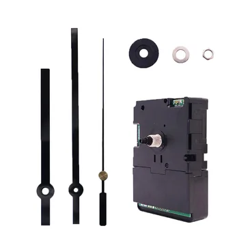 

High Torque Long Shaft Clock Movement Mechanism with 3 Different Pairs of Hands (Color Set 1, Shaft Length 0.57Inch/14.5mm)