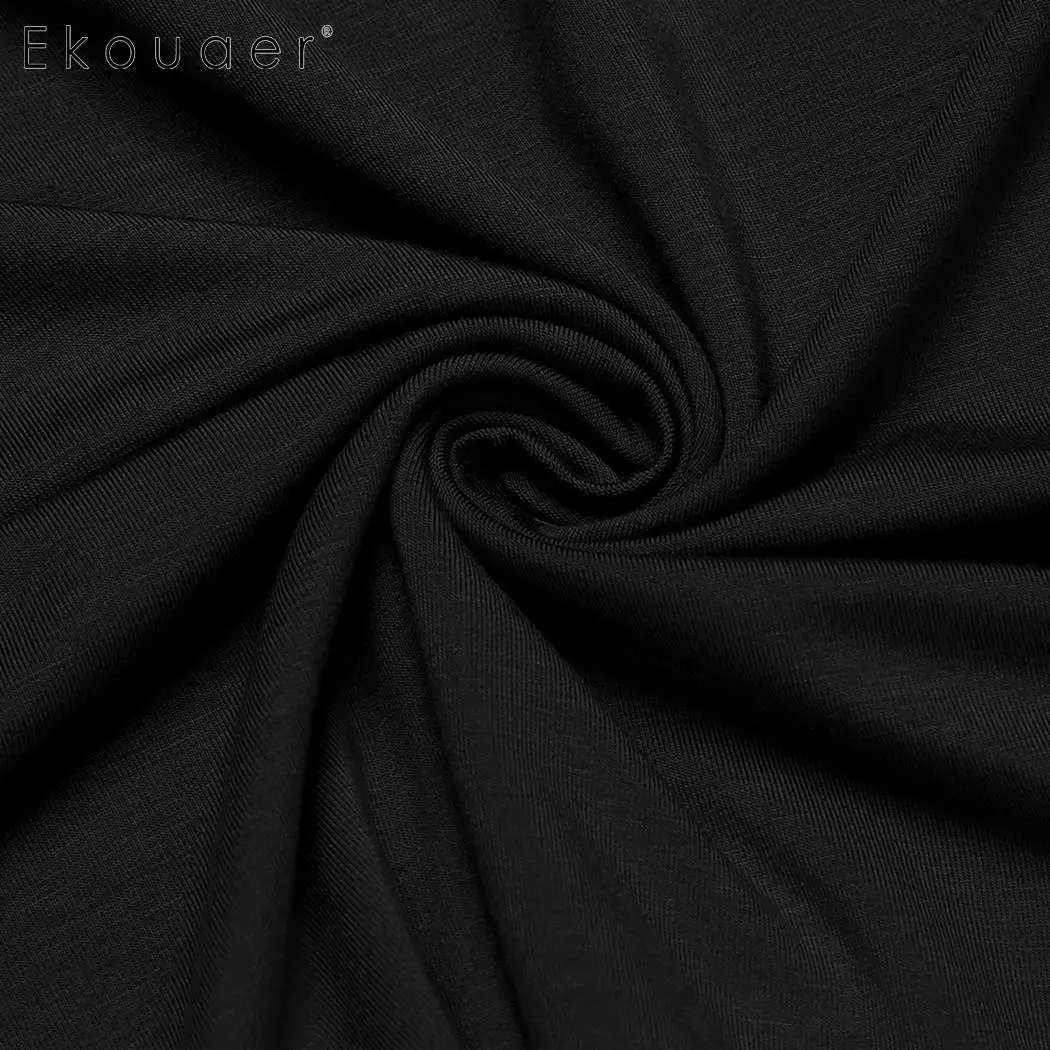 Ekouaer женская летняя мужская пижама, комплект, сексуальная пижама, v-образный вырез, без рукавов, майка, шорты, наборы, женская ночная Пижама, Пижама