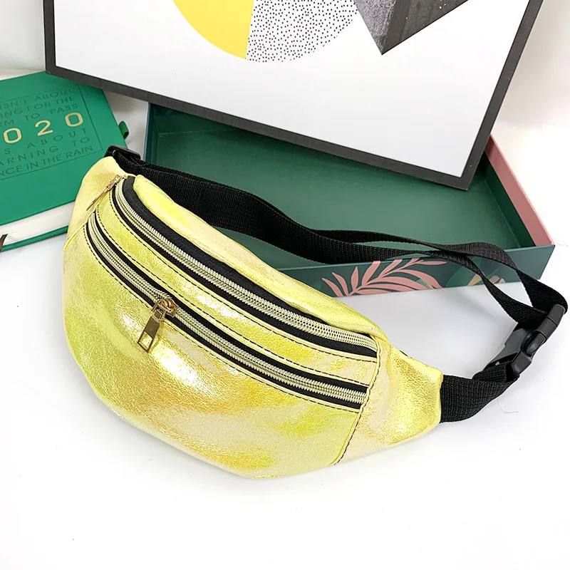 Цвет: желтый Новая сумка-кошелек Fanny для девушек с лазером, поясная сумка, кошелек для отдыха и путешествий, пояс для денег, ремень для бега на молнии, сумка для денег, сумка для путешествий, сумка для отдыха - Цвет: Цвет: желтый