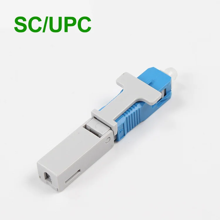 100 pcs SC UPC Fast Connector Snap type SC adapter FTTH Flat Fast Quick field Assembly 4