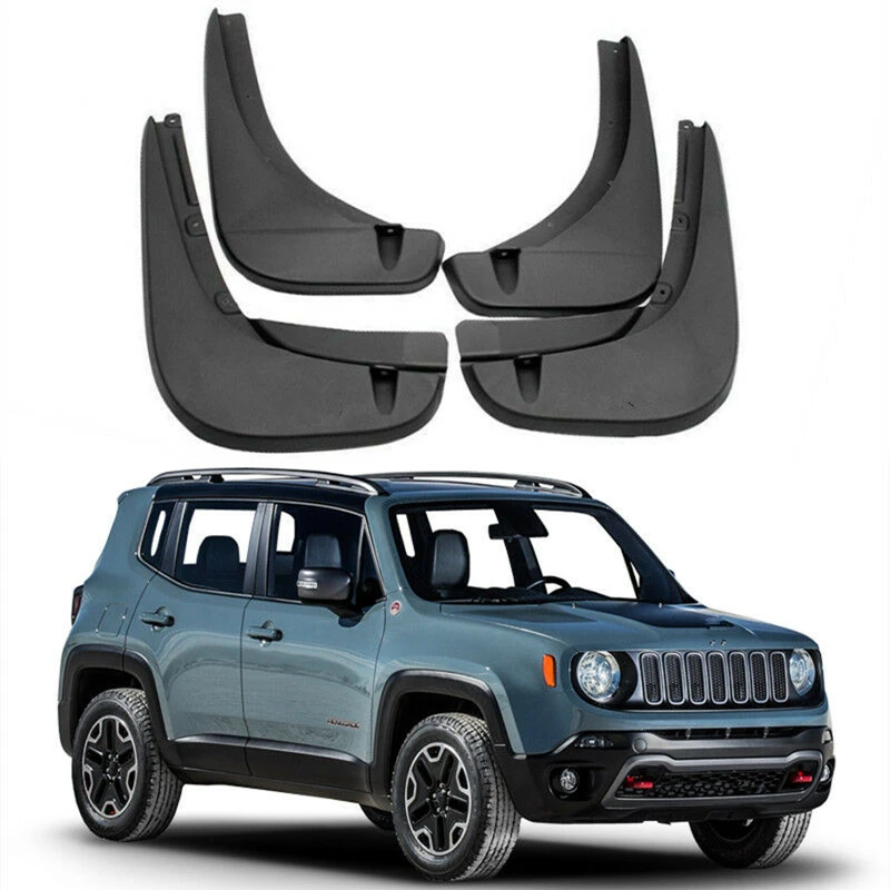 Украшение автомобиля спереди и сзади Брызговики подходят для- Jeep Renegade 4 шт./компл