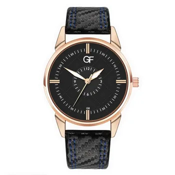 

Men Fashion Business Quartz Watch Casual Wrist Watches with PU Leather Band LL@17