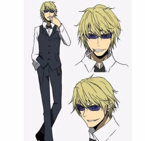 Дюрарара! Heiwajima Shizuo солнцезащитные очки Sfumatura Аниме Косплей Реквизит